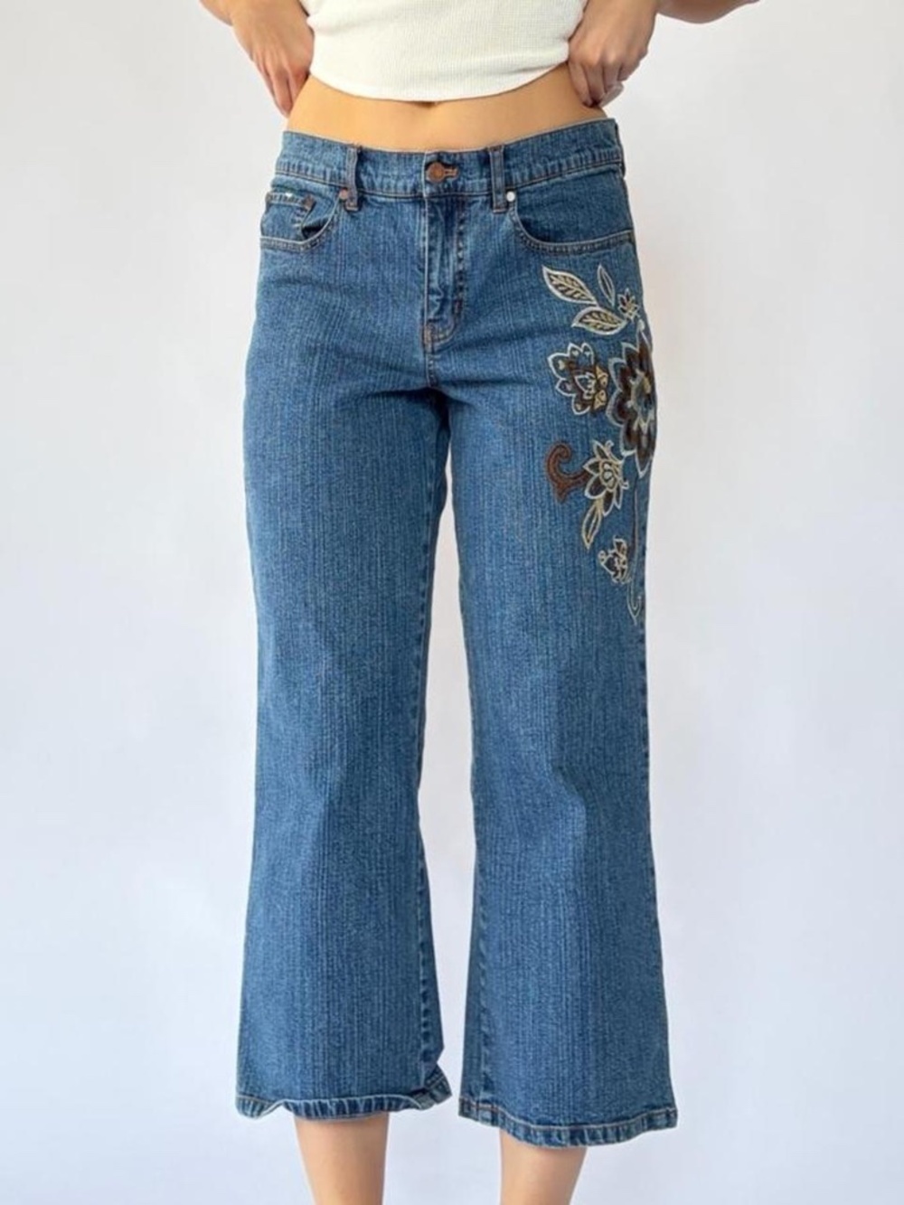 Embroidered Capris Jeans Y2K NY&Company